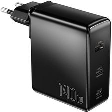Essager ECT2CA-MQB01-Z, 2xUSB-C, USB-A, 140W (czarna)
