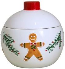 Pojemnik Świąteczny Ceramiczna Z Ludkiem Bombka Ii