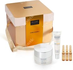 Selvert Thermal Pure Vit C Zestaw Witaminowy Krem Odnawiający 50ml + Witaminowy Krem Na Okolice Oczu 15ml + Ujędrnianie Blask 3x2ml