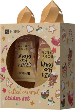 Hiskin Salted Caramel Cream Zestaw Krem Do Rąk 60Ml + Krem Do Ciała 200Ml