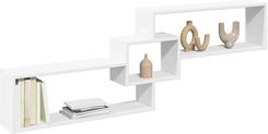 Zdjęcie vidaXL Półka ścienna, 158x18x53 cm, biała, materiał drewnopochodny (854814) - Pieniężno