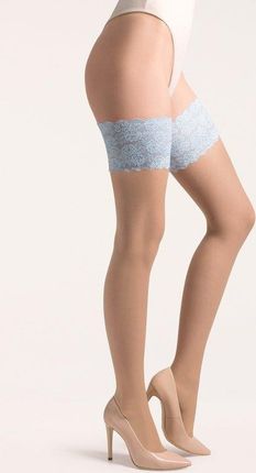 Bielizna-Pończochy ISABELLE Natural/Blue S/M