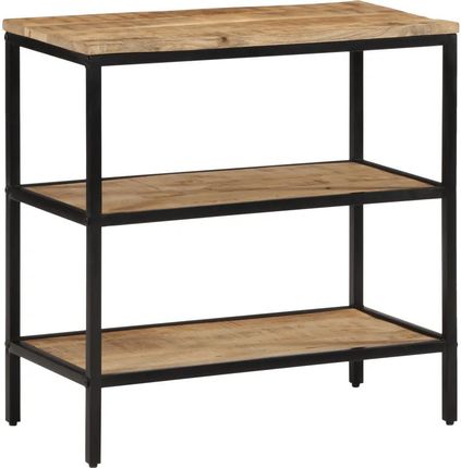 vidaXL Stolik konsolowy, 70x35x70 cm, surowe drewno mango (374072)