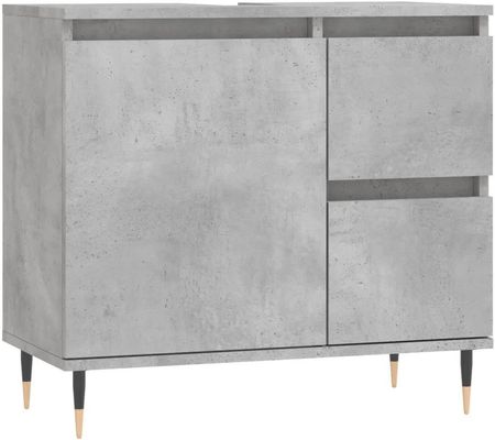 Zakito Europe Szafka Łazienkowa Drewnopochodna 65X33X60Cm Szarość Betonu (ZE831600)