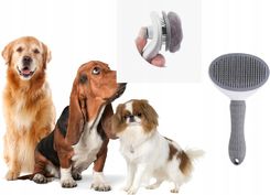 Zdjęcie Szczotka Samoczyszcząca Dla Psa I Kota Szara MH01 - Gniewkowo