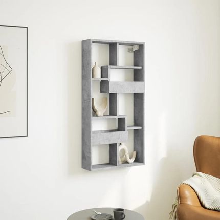 vidaXL Szafka wisząca, szarość betonu, 50x15x100 cm (854556)