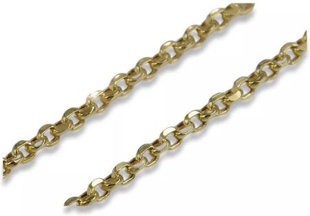Kaliky Złoty łańcuszek 14k 585 włoski Ankrowy diamentowany cc003y - zdjęcie 2