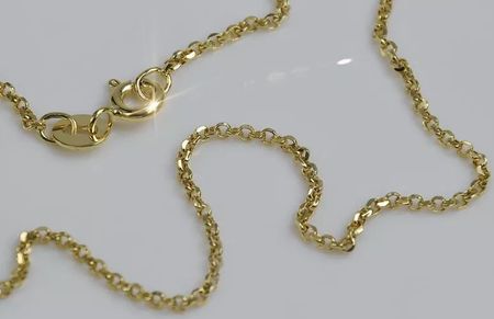 Kaliky Złoty łańcuszek 14k 585 włoski Ankrowy diamentowany cc003y - zdjęcie 3