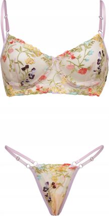 Le Cabaret Lingerie komplet bielizny fioletowy rozmiar S - zdjęcie 2