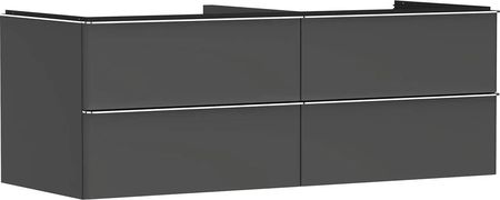 Hansgrohe Szafka Podumywalkowa Xelu Q 136cm 4S Wisząca Do Umywalki Nablatowej Szary Diament Mat/Chrom 54087000 (D00058594)