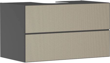 Hansgrohe Szafka Podumywalkowa Xevolos E 98cm 2S Wisząca Do Umywalki Wpuszczanej Szary Łupek Mat/Brąz Strukturalny 54192390 (D00058766)