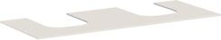 Hansgrohe Blat Łazienkowy Xevolos E 137X55X1cm Z Wycięciami Do 2 Umywalek Wpuszczanych 50cm Piaskowy Beż Mat 54207780 (D00058670)