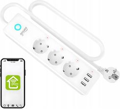 Zdjęcie Gosund Inteligentna listwa zasilająca WiFi P1 PLUS 4x AC schuko, 3x USB-A Tuya  (P1PLUS) - Ścinawa