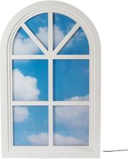 Seletti Świetlna Dekoracja Ścienna Window #2 90x57cm Biała Drewno I Akryl