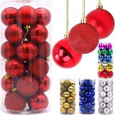 Zdjęcie Aamazon Bombki Choinkowe Czerwone 4Cm Plastikowe 20Szt. - Dobczyce