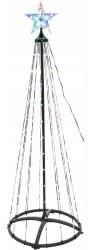 Christmas Decoration Choinka Dekoracyjna 154Led Rgb 150Cm Black