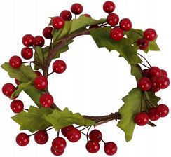 Zdjęcie Goliat Czerwony Wianek Z Jarzębiny Jako Stroik Pod Świeczkę 15 Cm - Trzcianka