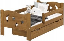 Zdjęcie Meblo-Drew Łóżko Sosnowe Gwiazdki 80X180 Dąb - Kraków