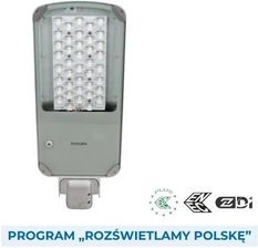 Philips Oprawa Lampa Uliczna Led 70W 4000K 158Lm/W Ip66 Latarnia Aluroad Gen2 Medium Bgp026 Led130/740 II Dm Gr Srt 48/60A