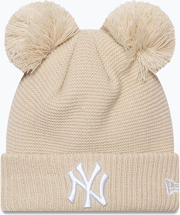 Czapka zimowa damska New Era Wmns Double Pom Nyy light beige | WYSYŁKA W 24H | 30 DNI NA ZWROT Zima 2024