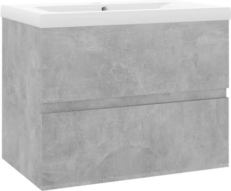 Zakito Szafka Z Umywalką Betonowa 60X38,5X45Cm Umywalka Ceramiczna 61X39,5X18,5Cm (Z3071544)
