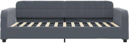 Zakito Łóżko Dzienne 2 W 1 Rozkładane Z Sofą Szufladami Ciemnoszare Aksamitne 224X100 192,5X71Cm (Z3196978) - zdjęcie 2