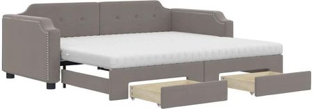 Zakito Mebel 2 W 1 Sofa Łóżko Z Szufladami 223X212Cm Taupe (Z3197696)