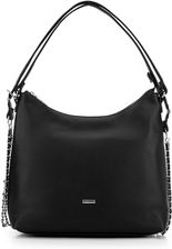 Zdjęcie Damska torba – plecak ze skóry ekologicznej czarno-srebrna - Wyszogród