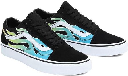 buty VANS - Ua Old Skool Glow Flame Black White (BA2) rozmiar: 40