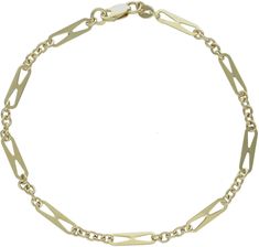 Diament Bransoletka złota prostokątne blaszki próba 375 BR 6710 375