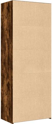 vidaXL Witryna przydymiony dąb 70x41x185 cm materiał drewnopochodny (3281691) - zdjęcie 2