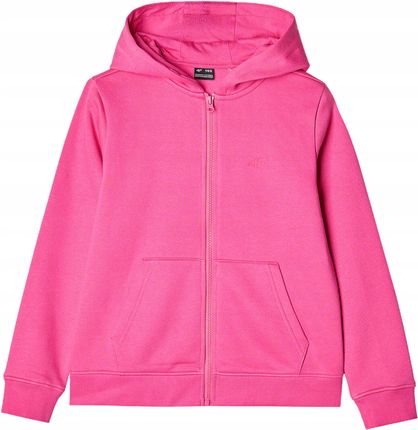 Bluza rozpinana dziewczęca 4F 4FJWMM00TSWSF1315-55S różowa - zdjęcie 2