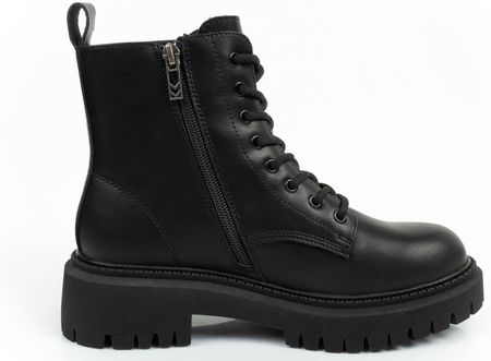 Buty damskie botki Skechers traperki [167344/BBK] - zdjęcie 4