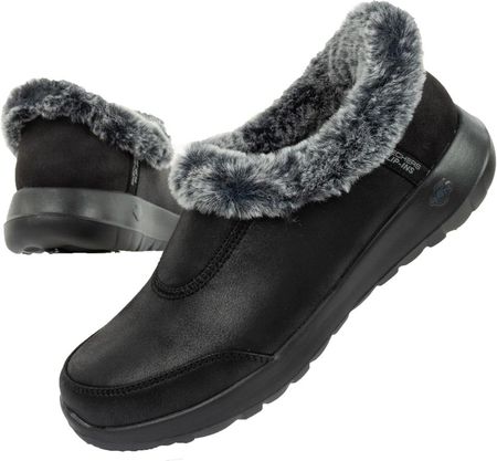 Buty zimowe Skechers ON-THE [175490/BKGY] SLIP-IN