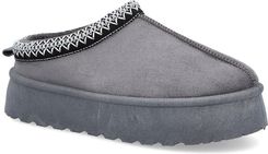 Zdjęcie Modne kapcie na platformie - FILIPPO DK6662/24 SZARE - Bobolice