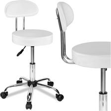 Zdjęcie Taboret fryzjerski kosmetyczny Gamma biały - Kazimierz Dolny