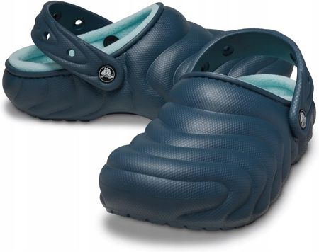 Damskie Ocieplane Buty Chodaki Crocs Classic Lined Overpuff Clog 45-46