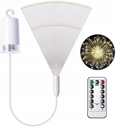 LAMPKI CHOINKOWE WYBUCH FAJERWERKU DMUCHAWIEC KULA 150 LED NA BATERIE PILOT