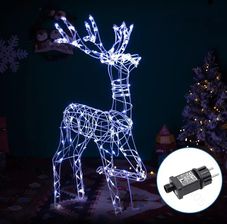 Zdjęcie Aigostar Świecący Renifer Led 75Cm Wysokości Dekoracja Świąteczna Żewnętrzna - Marki