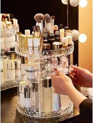 Obrotowy Organizer na Kosmetyki do Makijażu Pojemnik na Biżuterię Perfumy