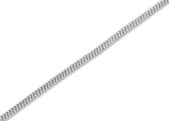 Intergold Srebrny Łańcuszek Rodowany Linka Próby 925 60 Cm