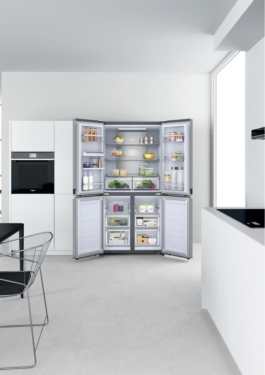 Lodówka Whirlpool WQ9U1L Side by Side Srebrna - Ceneo.pl