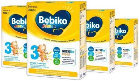 Bebiko Junior 3 odżywcza formuła na bazie mleka dla dzieci powyżej 1. roku życia 4x350g