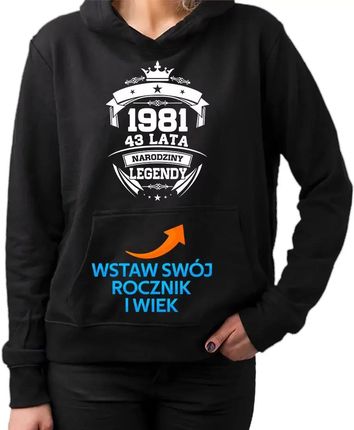 Narodziny legendy z Twoim rocznikiem - damska bluza na prezent - produkt personalizowany