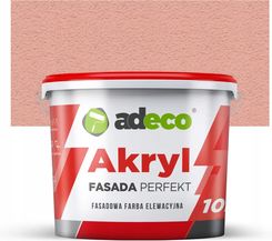 Farba Adeco Fasada Perfekt Akryl Zewnętrzna 3-2-3 Różowy 10L