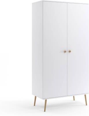 Szafa Boho Z Drążkiem I Półkami Biała