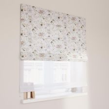 Zdjęcie Dekoria Roleta Rzymska Duo Pastelowe Kwiaty Na Białym Tle Gardenia 100X170 Cm - Mieroszów