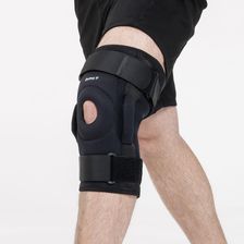 Zdjęcie Zawiasowy stabilizator kolana z neoprenu z otworem na rzepkę DrFit - Wrocław