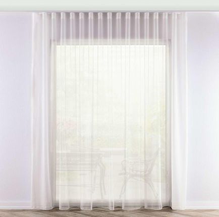 Dekoria Firana Na Taśmie Wave Ecru Natural Look Woale I Firany 140X260 Cm