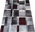 Dywanpol Dywan Otto 09 Szaro Czerwony 80X150 Cm Wielokolorowy